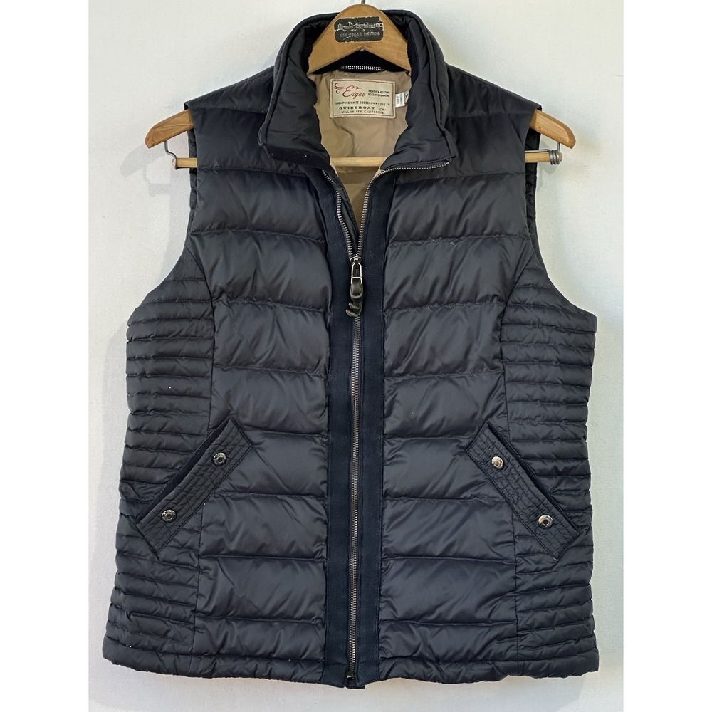 Eiger GooseDown Puffer Vest Packable Blue Italian Women's M